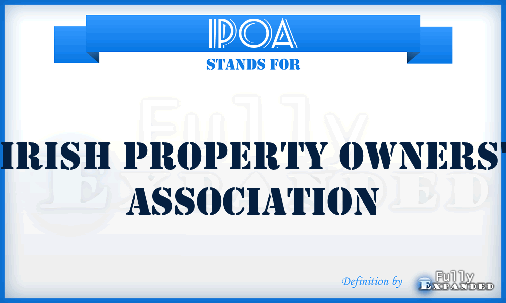 IPOA - Irish Property Owners' Association