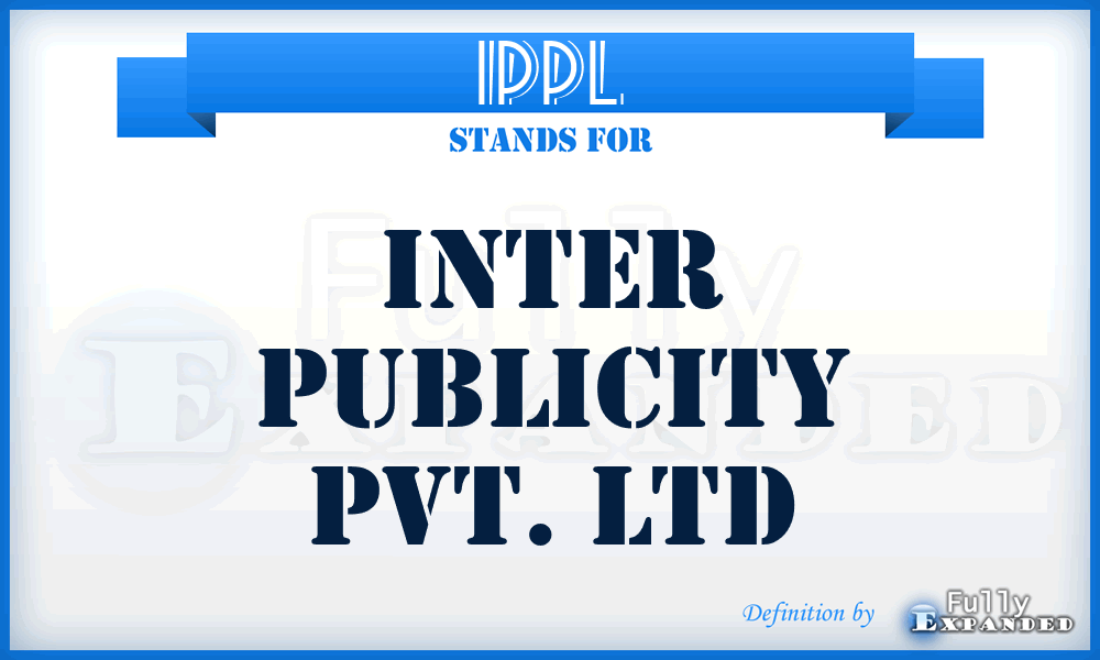 IPPL - Inter Publicity Pvt. Ltd
