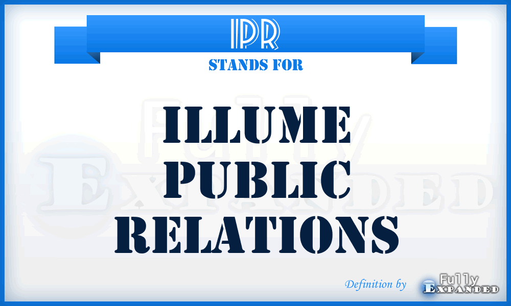 IPR - Illume Public Relations