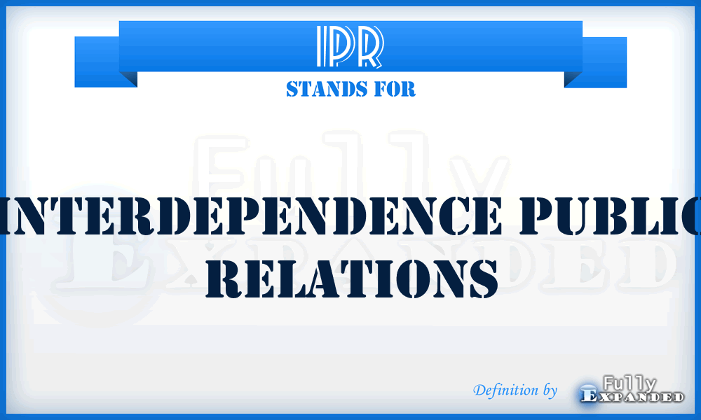 IPR - Interdependence Public Relations