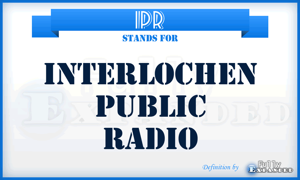 IPR - Interlochen Public Radio