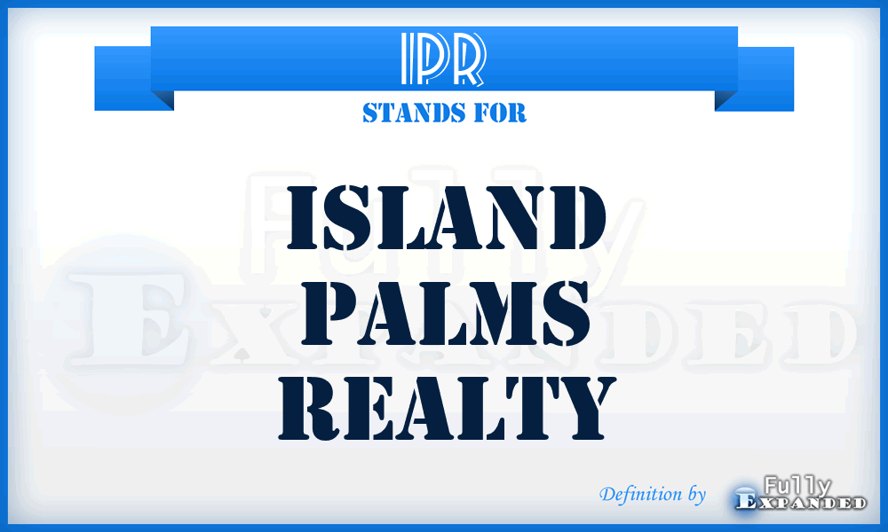 IPR - Island Palms Realty