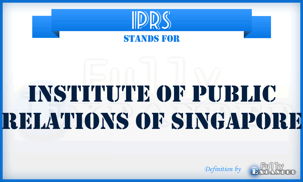 IPRS - Institute of Public Relations of Singapore