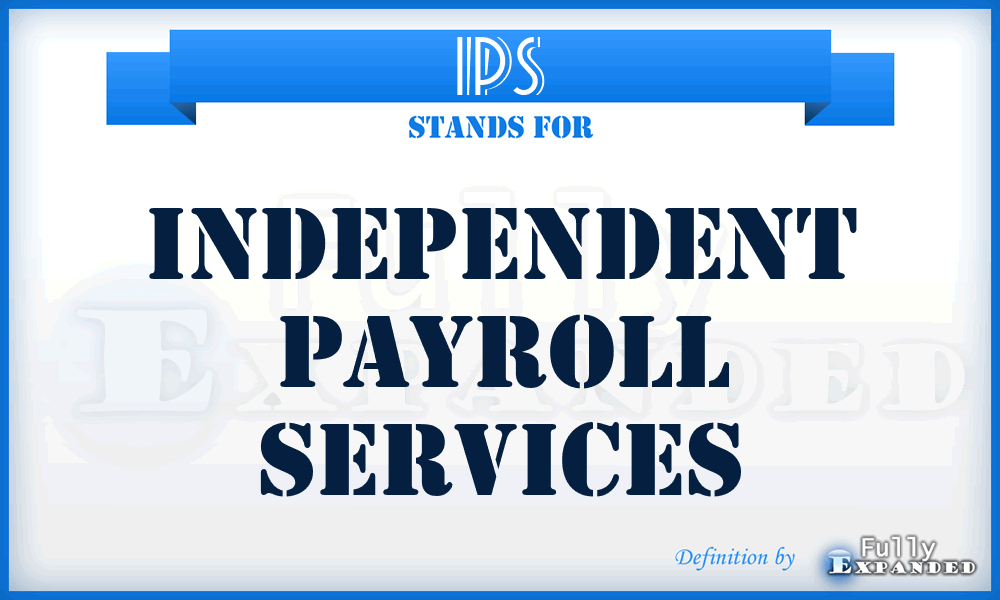 IPS - Independent Payroll Services
