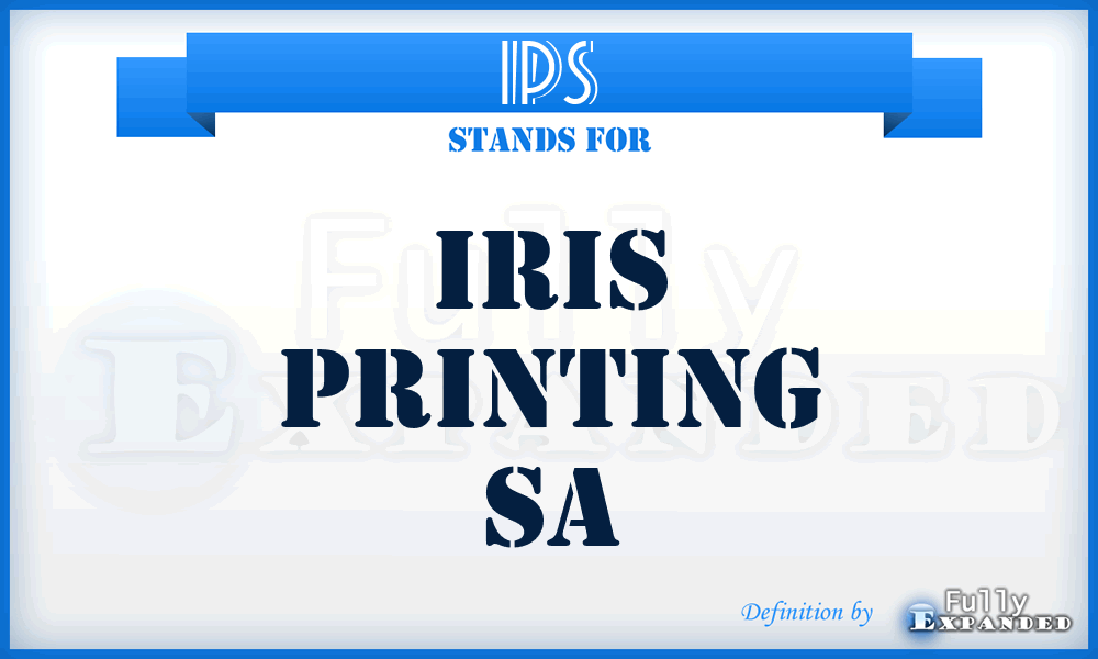 IPS - Iris Printing Sa