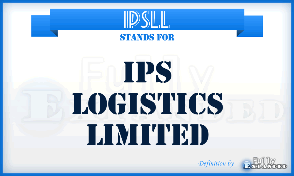 IPSLL - IPS Logistics Limited