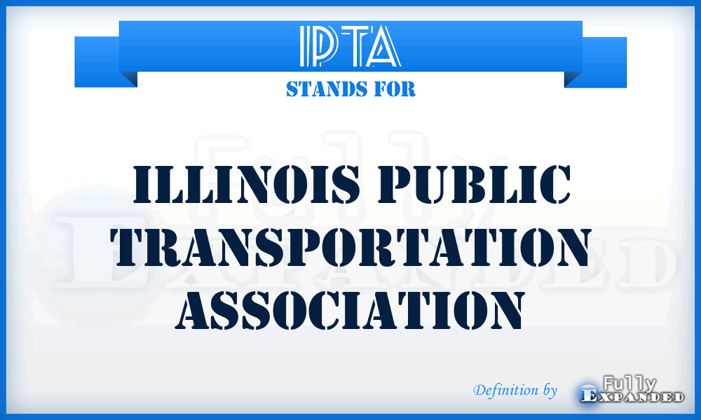 IPTA - Illinois Public Transportation Association