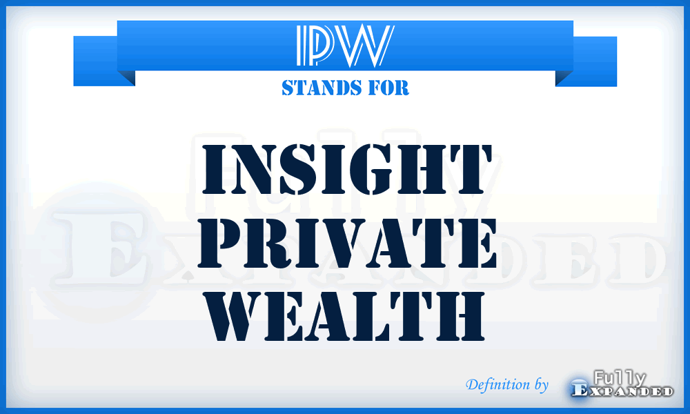 IPW - Insight Private Wealth