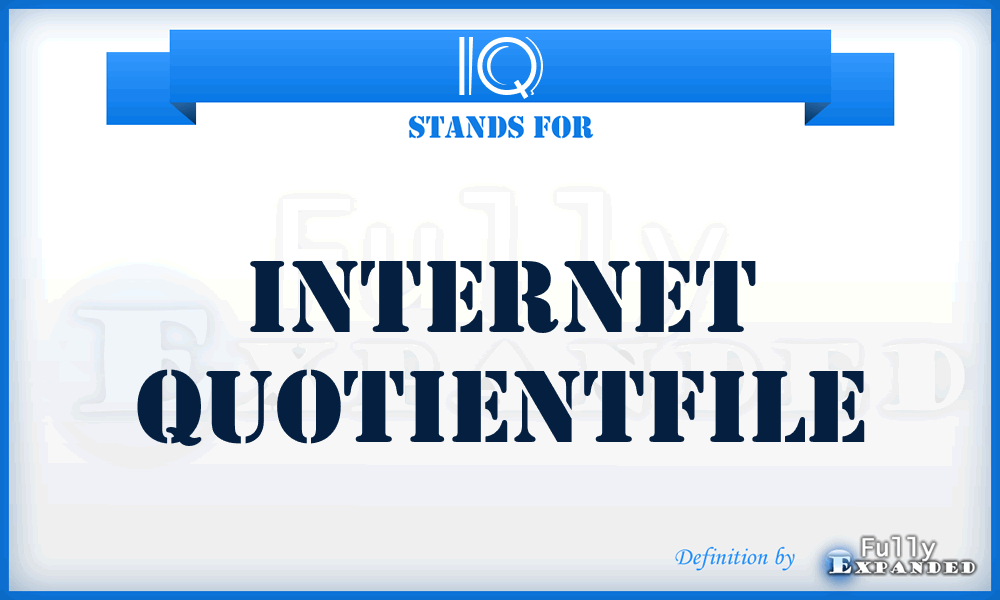 IQ - Internet Quotientfile