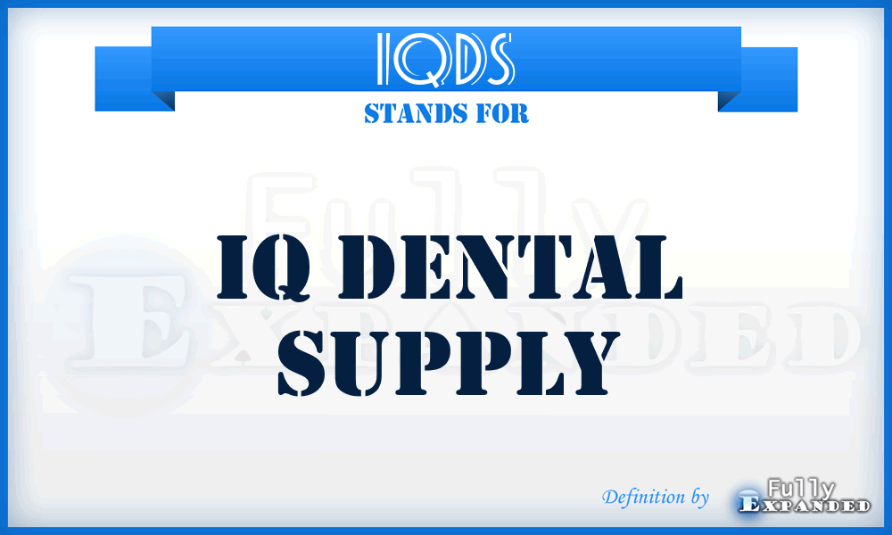 IQDS - IQ Dental Supply