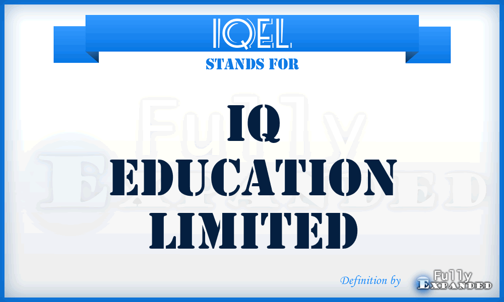 IQEL - IQ Education Limited