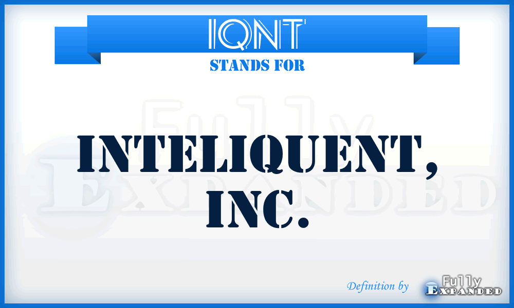 IQNT - Inteliquent, Inc.