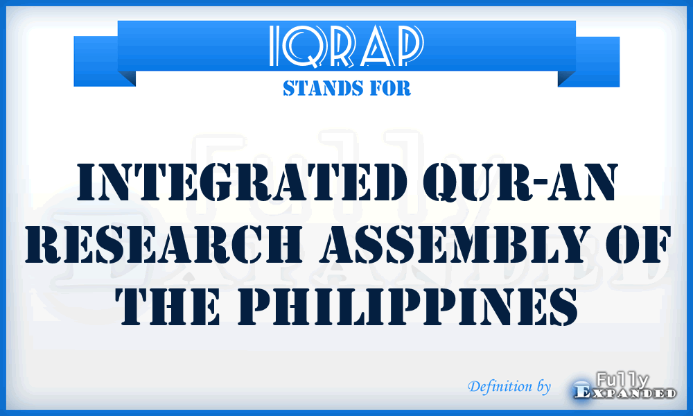 IQRAP - Integrated Qur-an Research Assembly of the Philippines