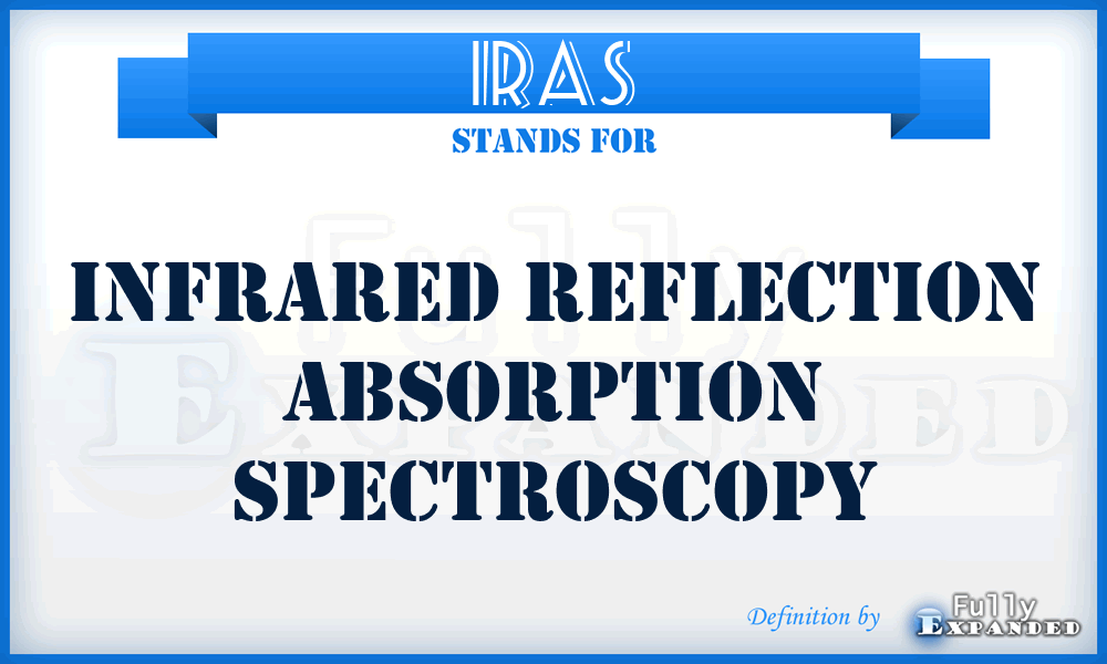 IRAS - infrared reflection absorption spectroscopy