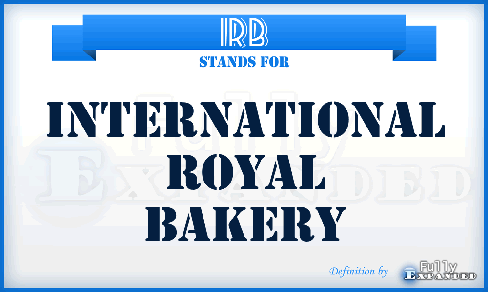 IRB - International Royal Bakery