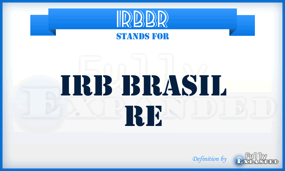 IRBBR - IRB Brasil Re