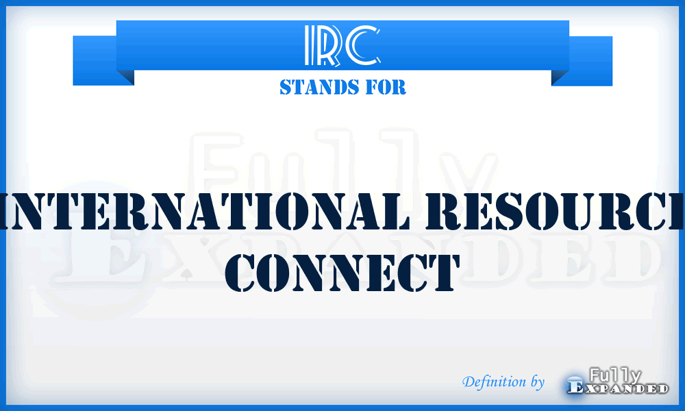 IRC - International Resource Connect