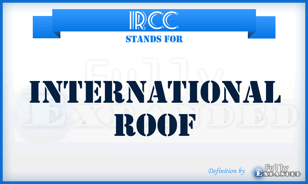 IRCC - International Roof