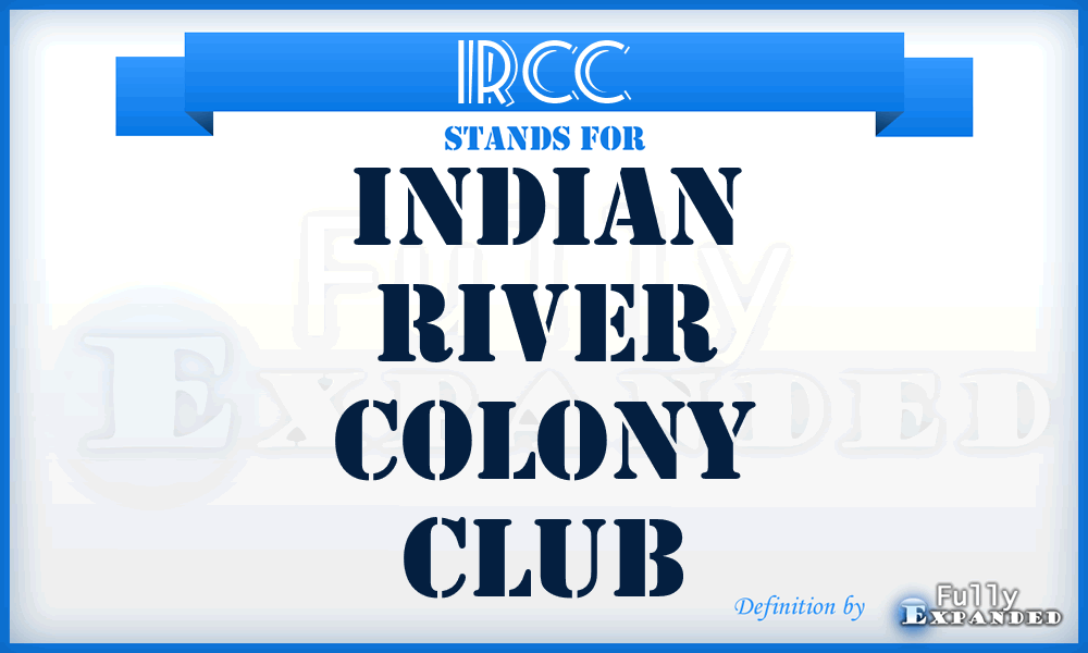 IRCC - Indian River Colony Club