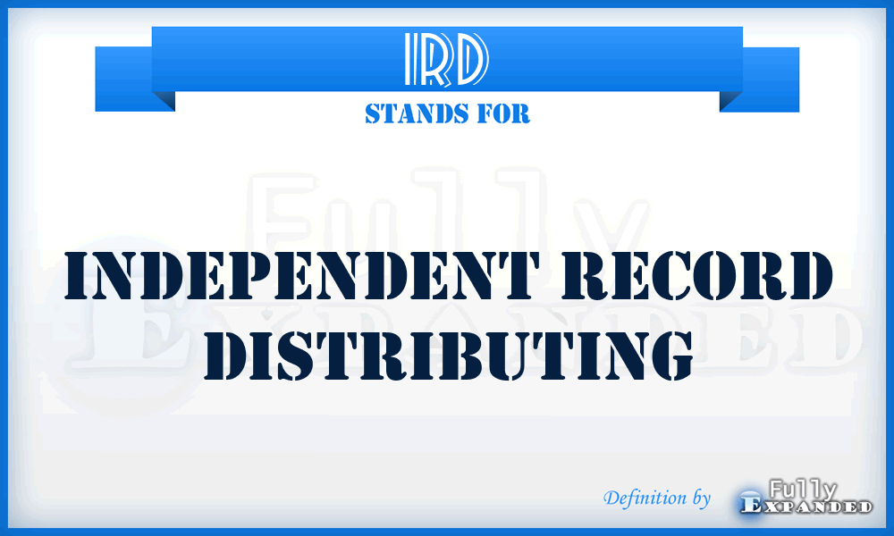 IRD - Independent Record Distributing