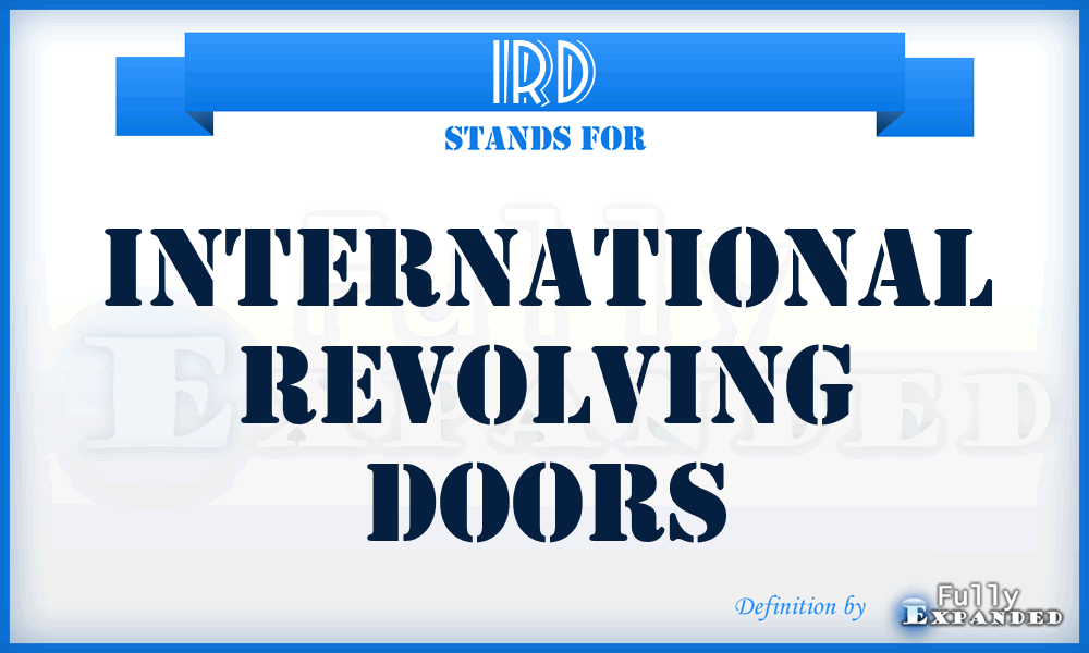 IRD - International Revolving Doors