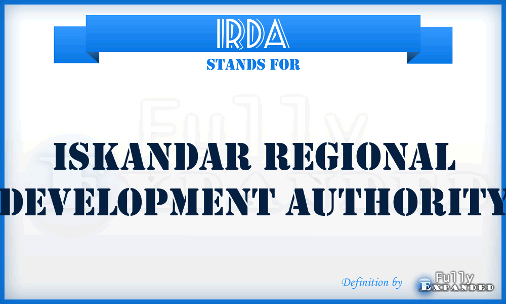 IRDA - Iskandar Regional Development Authority