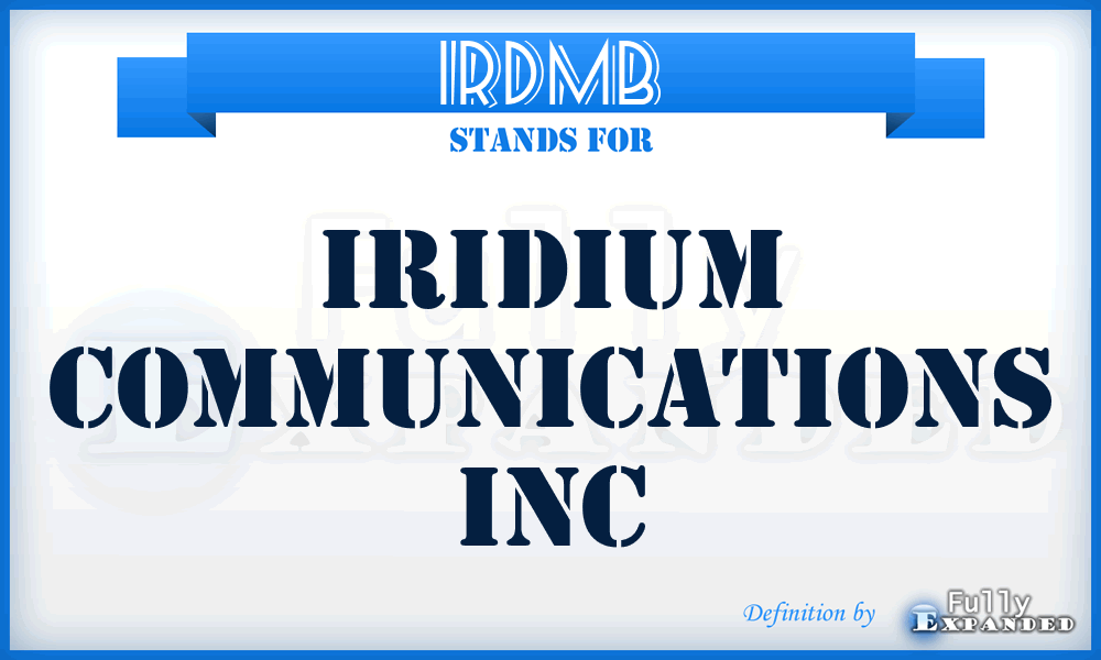 IRDMB - Iridium Communications Inc