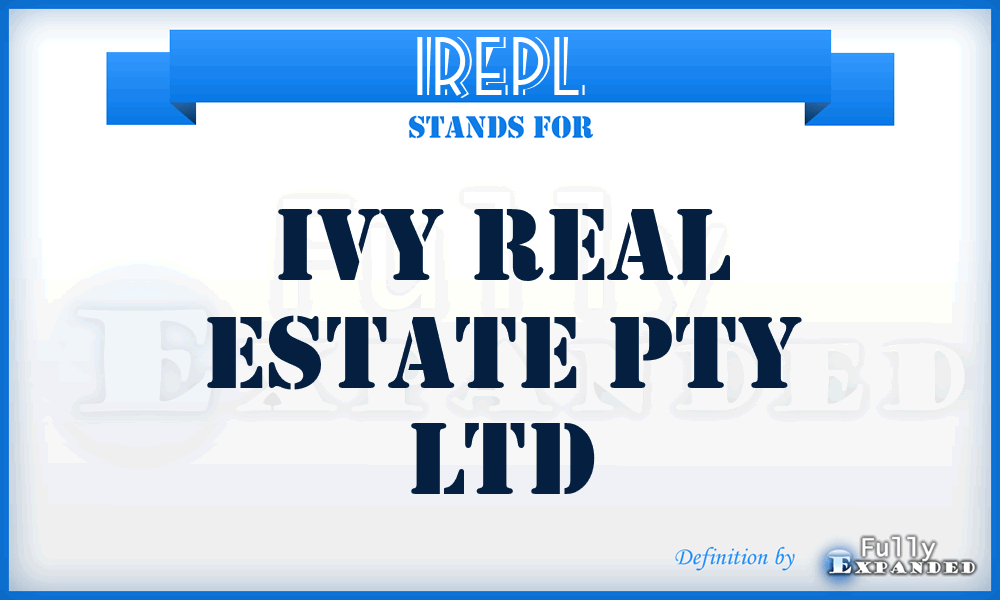 IREPL - Ivy Real Estate Pty Ltd