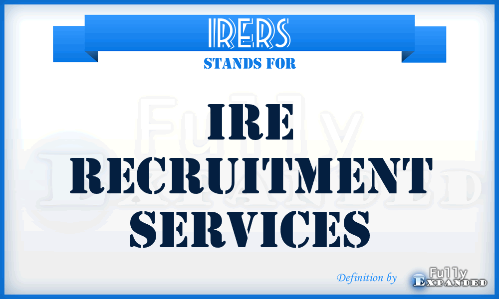 IRERS - IRE Recruitment Services