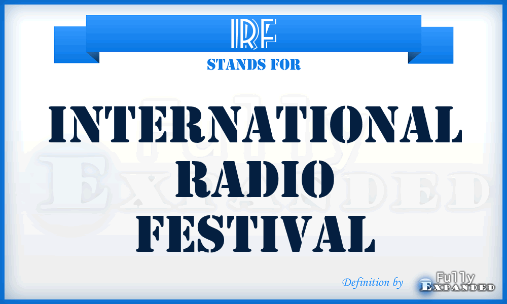 IRF - International Radio Festival