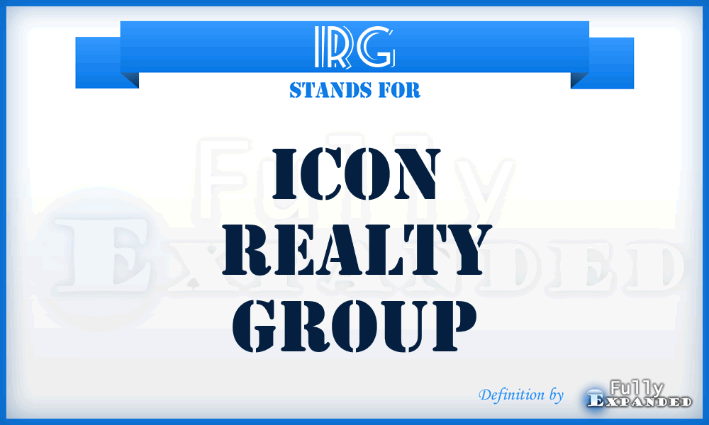 IRG - Icon Realty Group