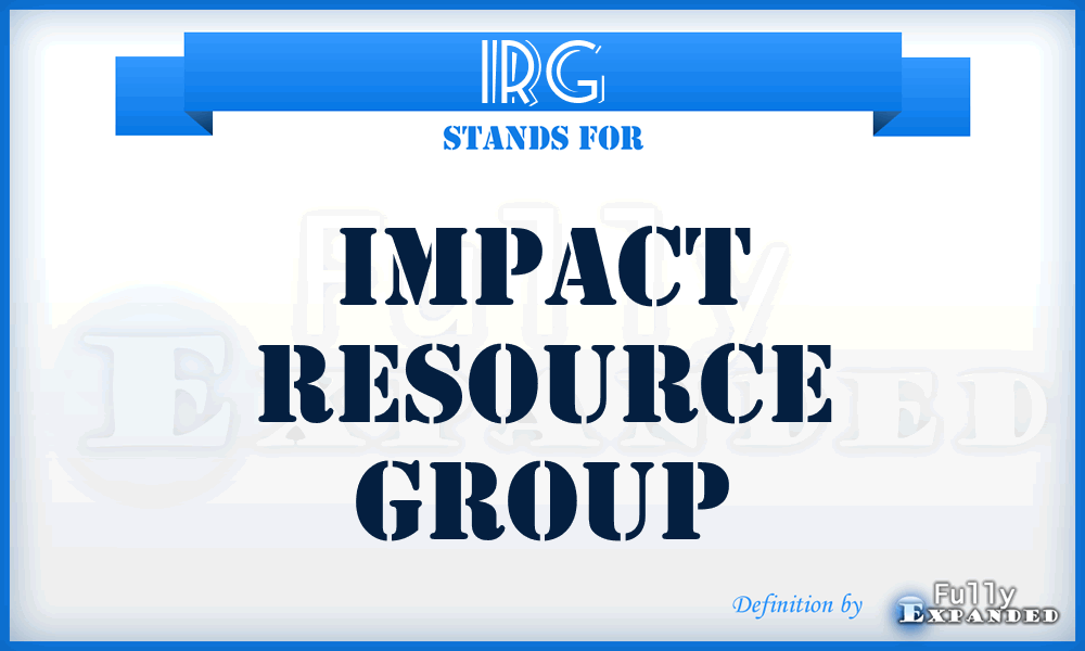 IRG - Impact Resource Group