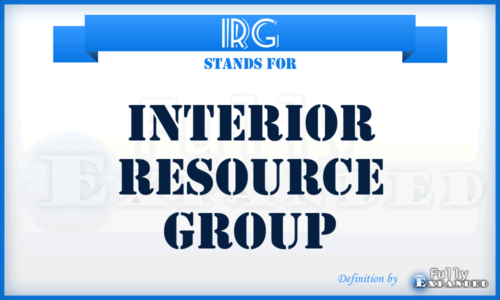 IRG - Interior Resource Group