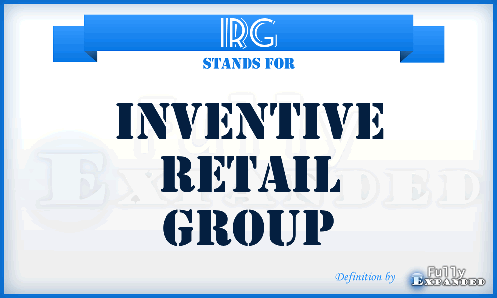 IRG - Inventive Retail Group