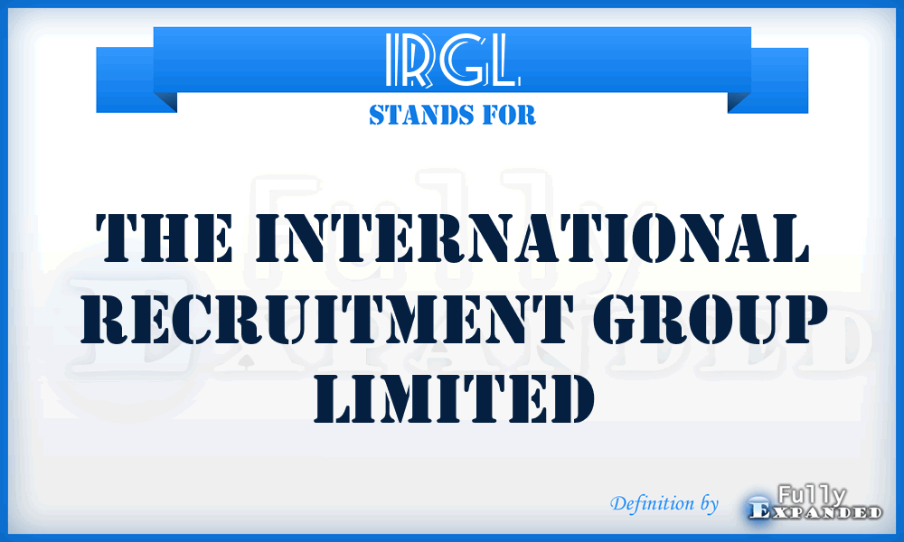IRGL - The International Recruitment Group Limited