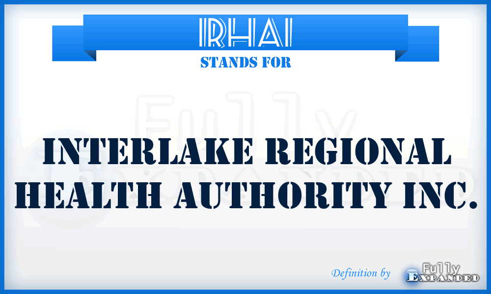 IRHAI - Interlake Regional Health Authority Inc.