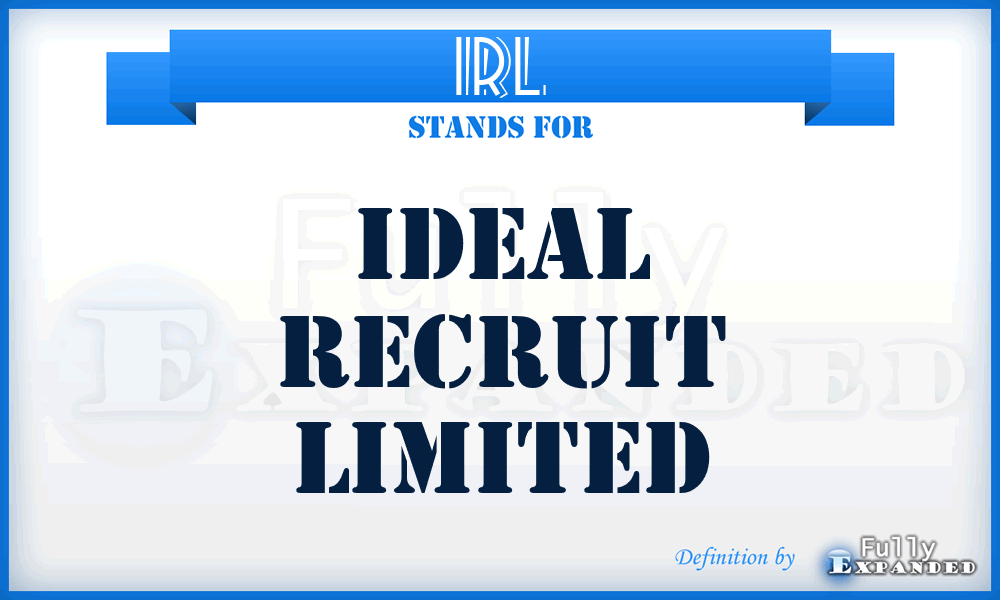 IRL - Ideal Recruit Limited