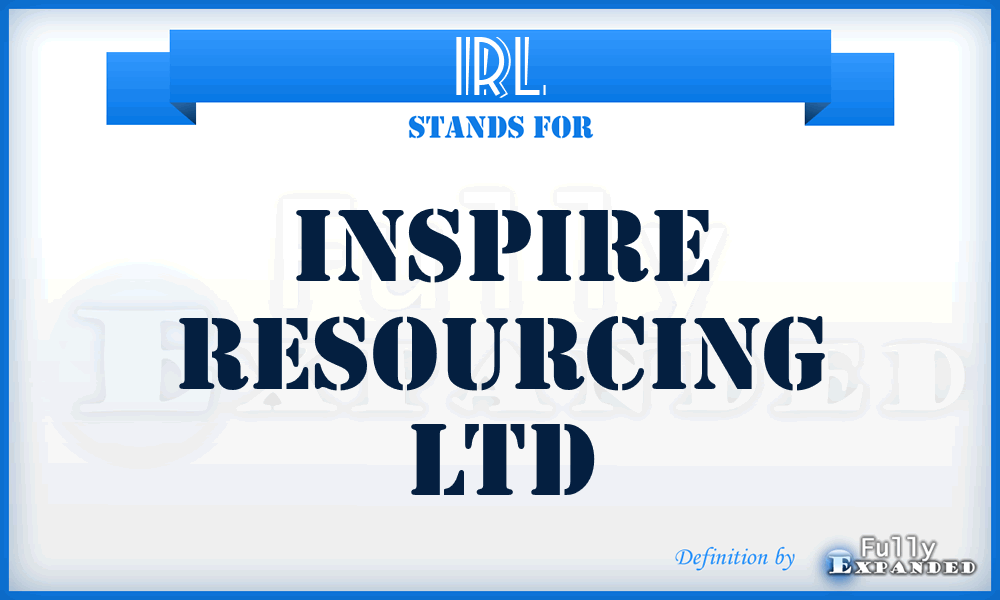 IRL - Inspire Resourcing Ltd