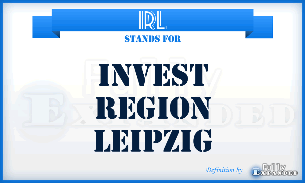 IRL - Invest Region Leipzig