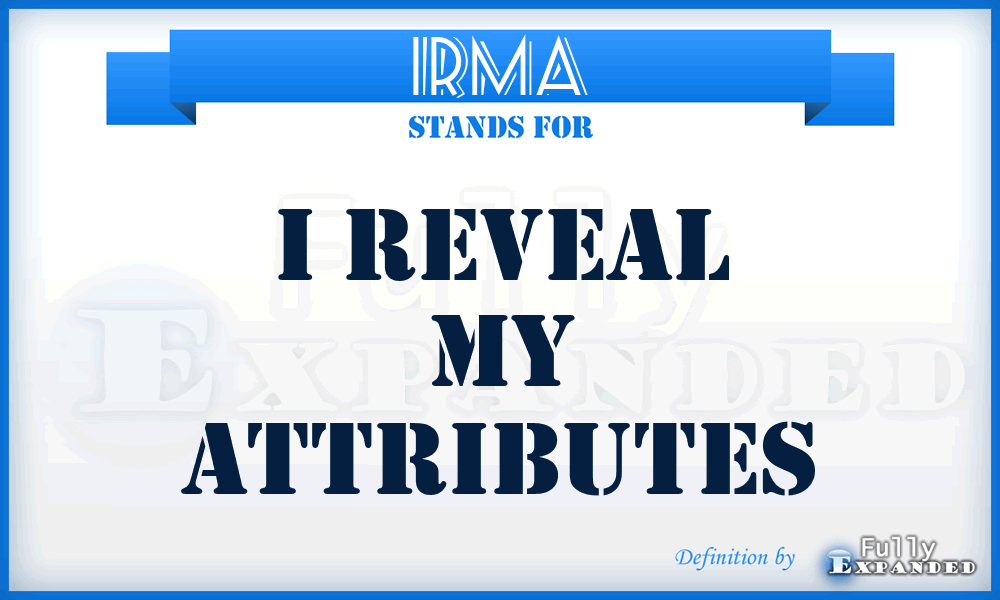 IRMA - I Reveal My Attributes