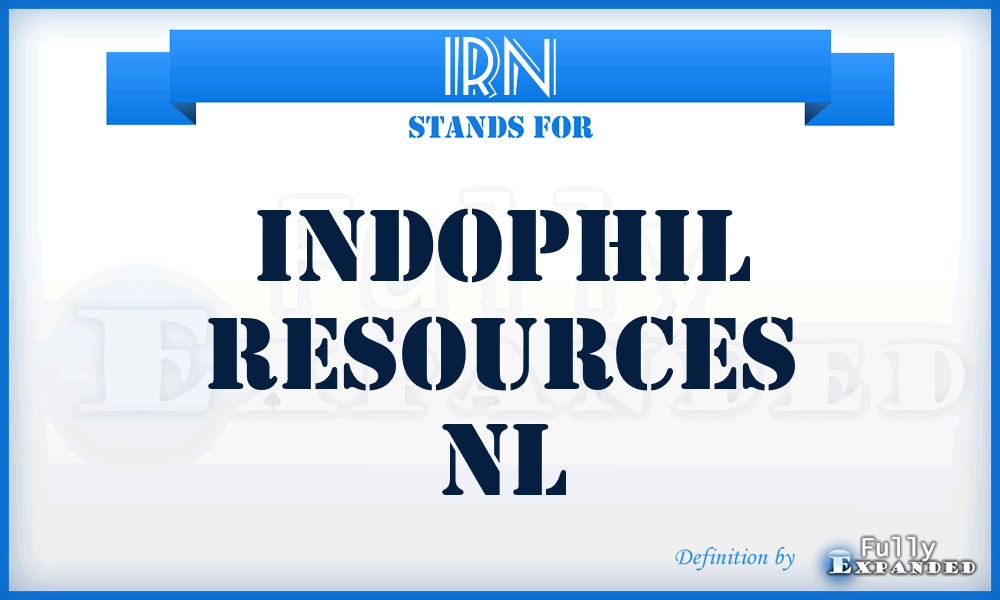 IRN - Indophil Resources NL