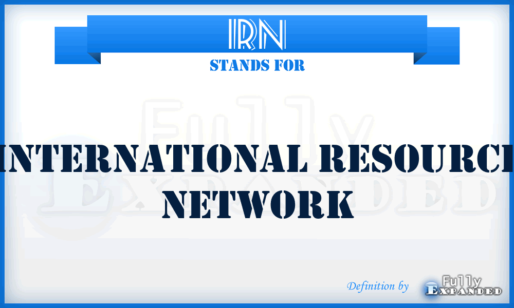 IRN - International Resource Network