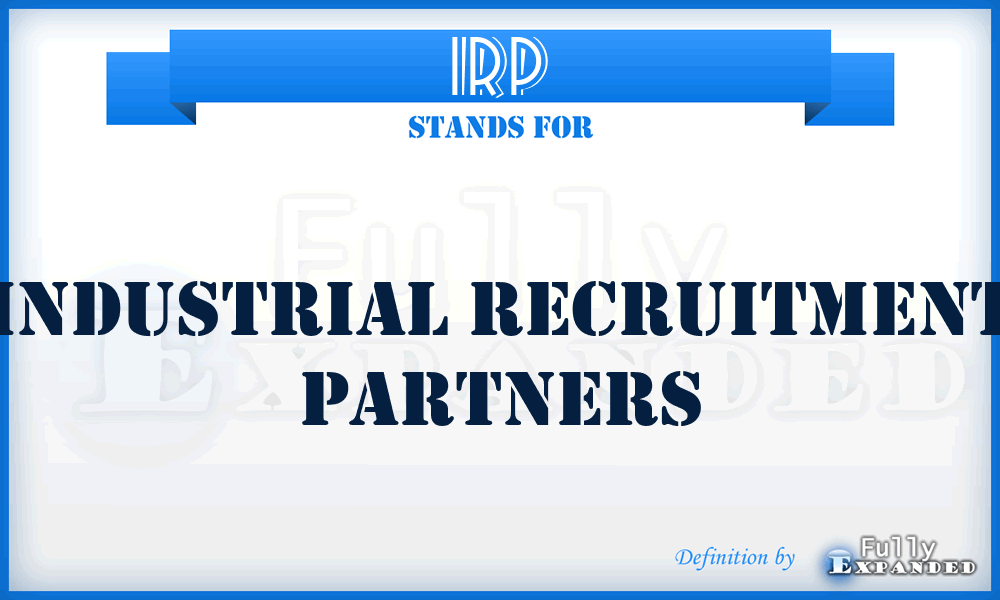 IRP - Industrial Recruitment Partners