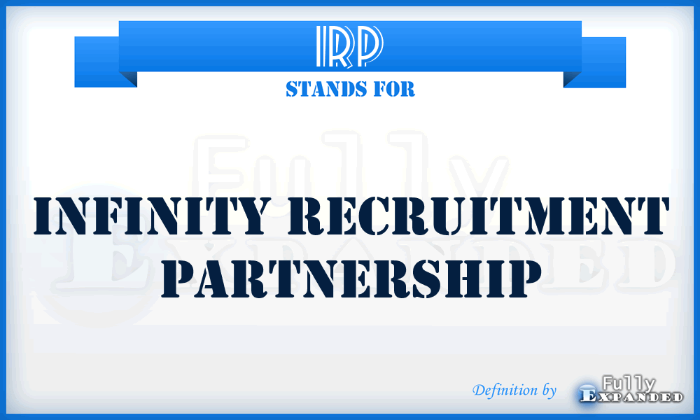 IRP - Infinity Recruitment Partnership