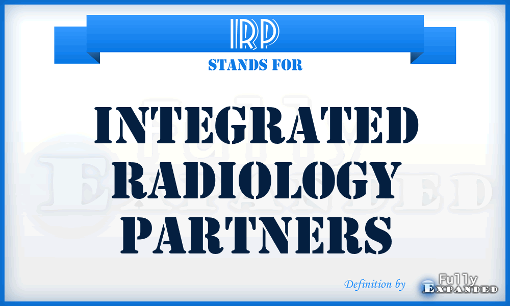 IRP - Integrated Radiology Partners