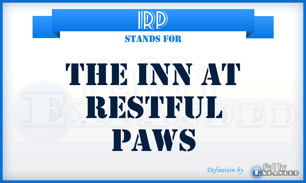 IRP - The Inn at Restful Paws