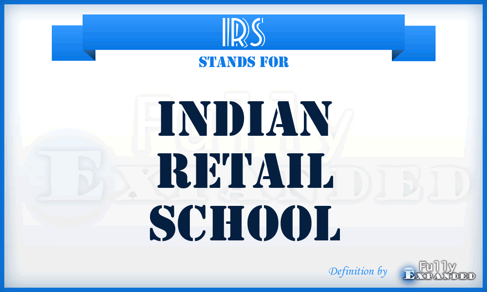 IRS - Indian Retail School