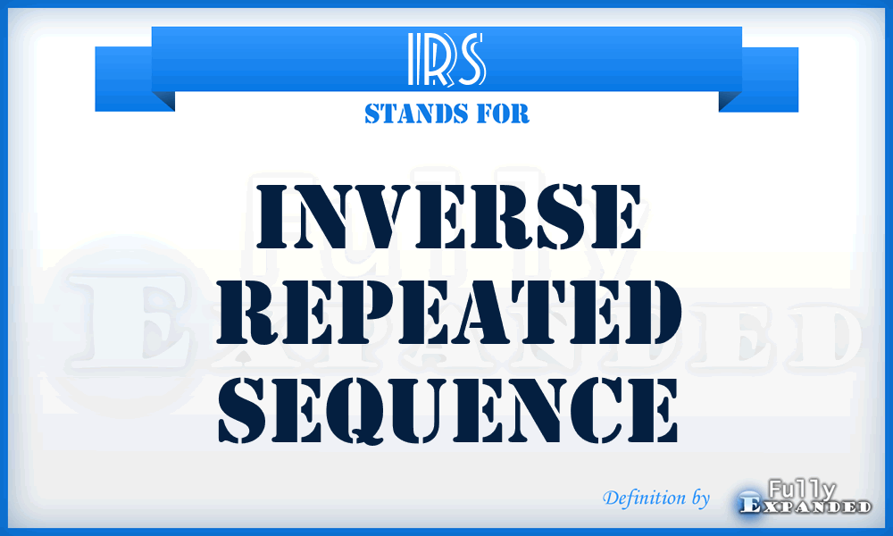 IRS - Inverse Repeated Sequence