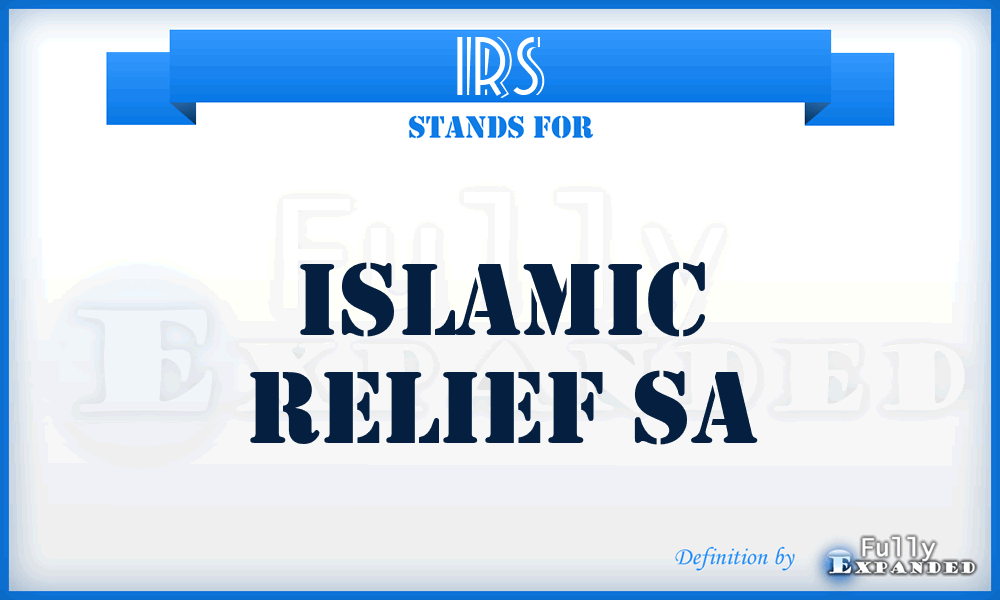 IRS - Islamic Relief Sa