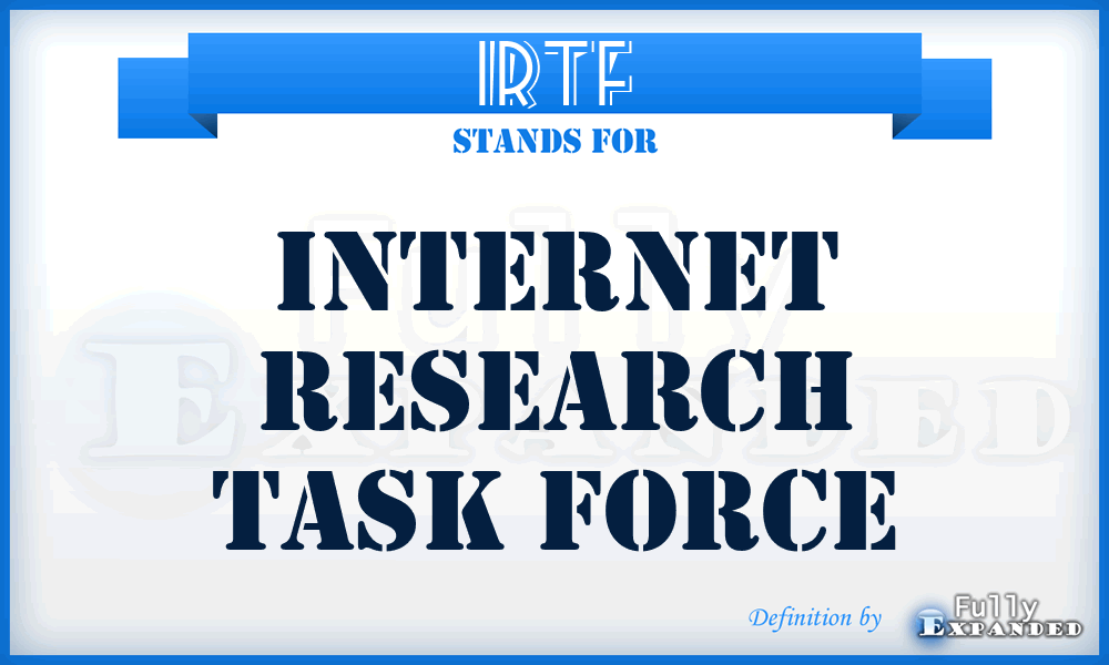 IRTF - Internet Research Task Force